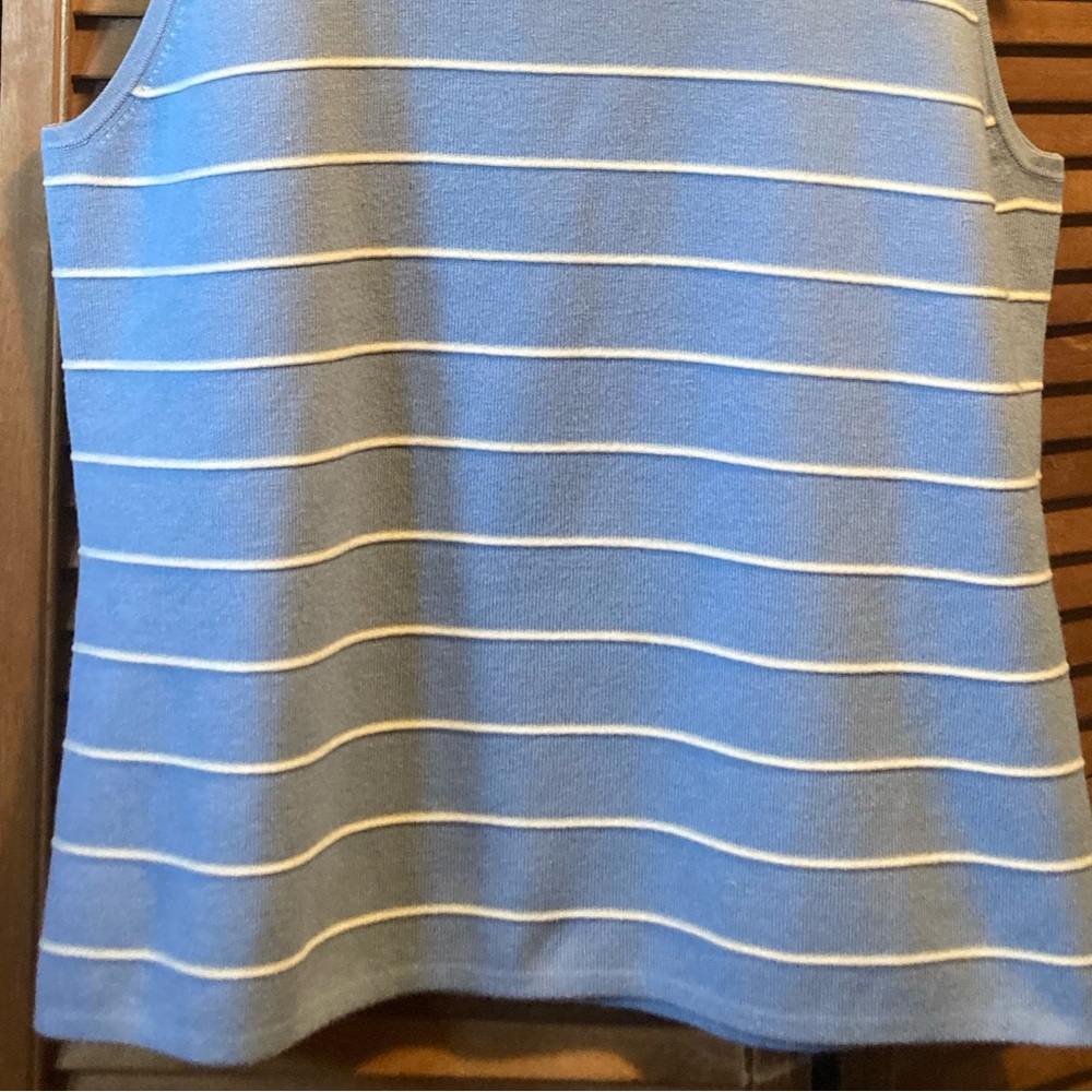 Vintage Van Heusen Powder Blue & White Cardigan Set - Picture 13 of 16